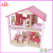 Casa de muñecas de madera (W06A027)